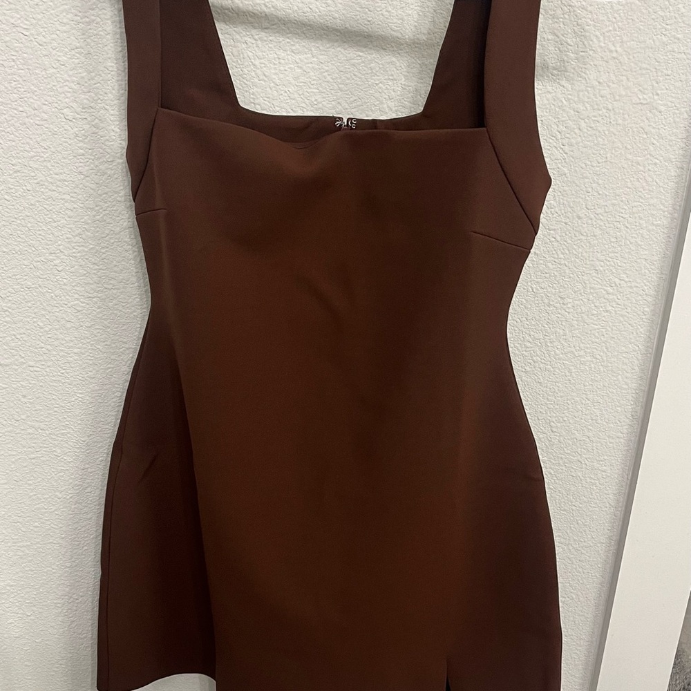 Princess Polly Brown Bombshell Sleeveless Dress